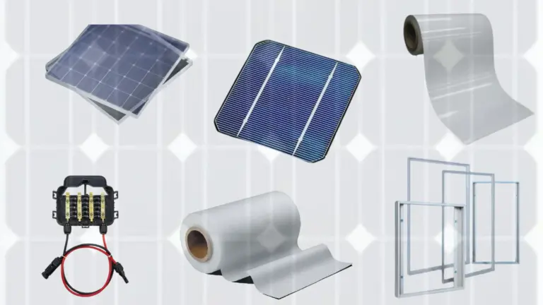 Main components of solar panel