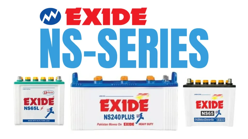 Exide NS-Series Batteries Price in Pakistan